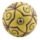 Yellow Base Brown Etched Ceramic Wine Stopper (Pack Of One Piece)